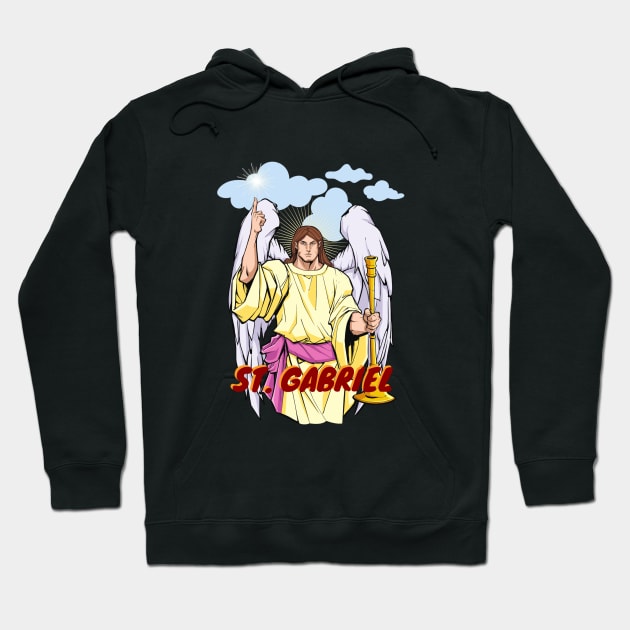 St. Gabriel Archangel 2 Hoodie by stadia-60-west